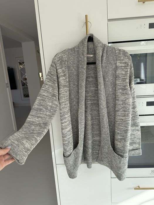 Camaieu sweter kardigan narzutka szary uniwersalny