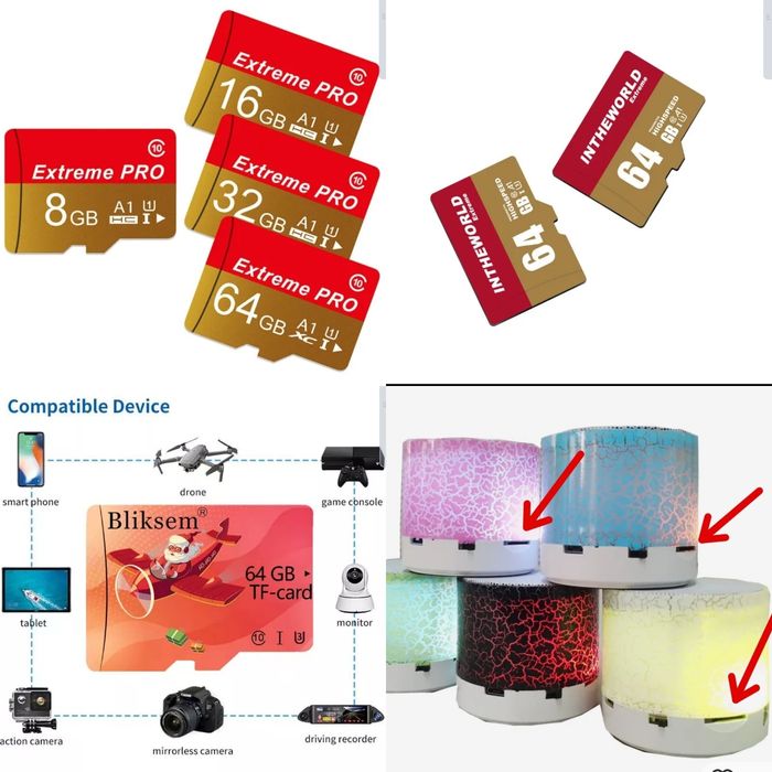 Colunas de som altifalante Bluetooth, cartões micro SD