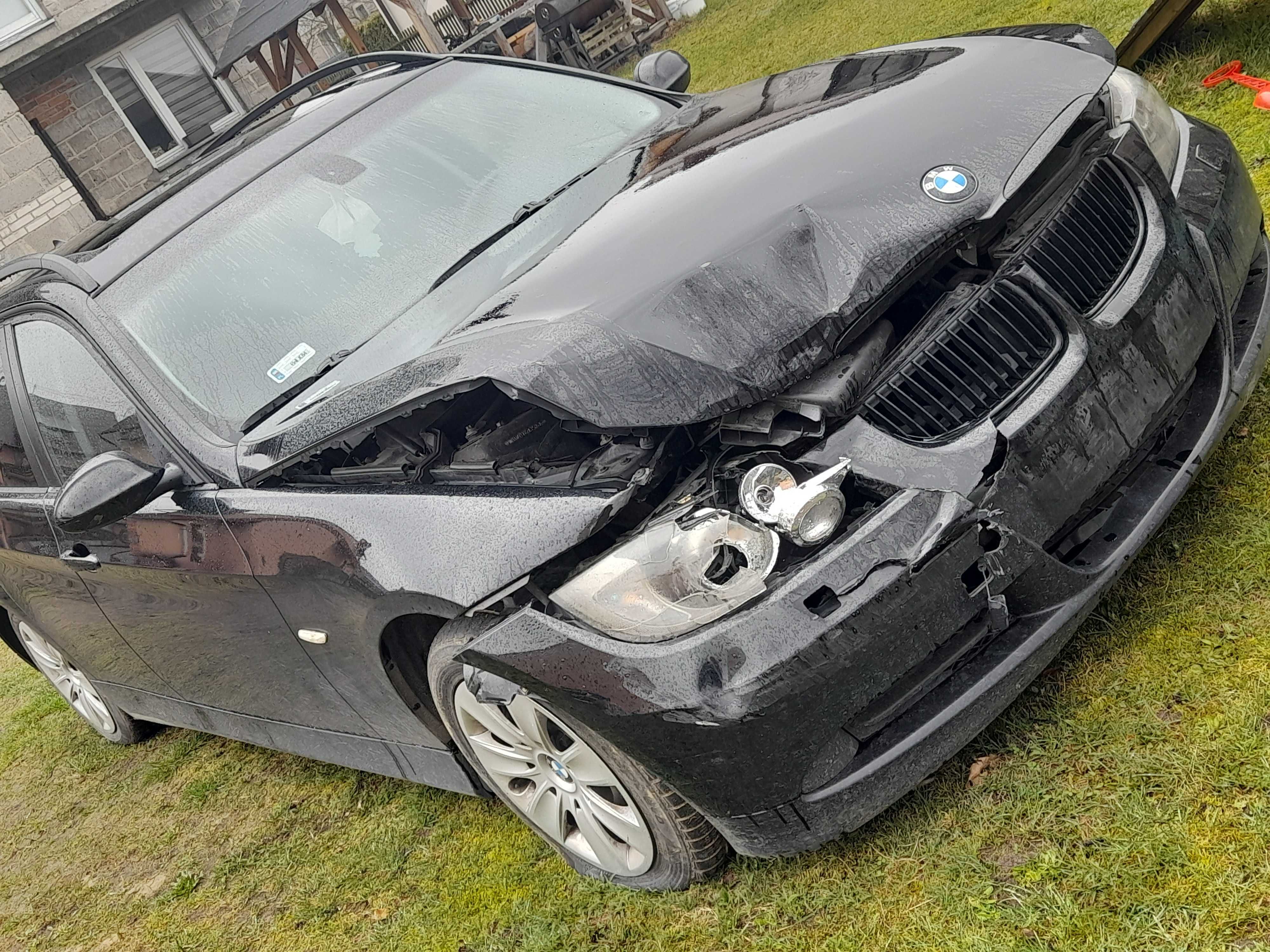 BMW serii 3, uszkodzone 2007 r.