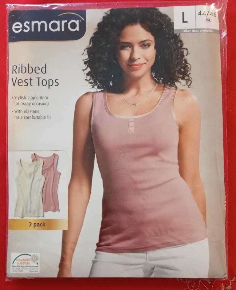 Top damski ESMARA, roz. L (44/46), 2 szt., nowy