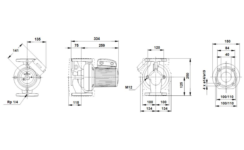 pompa obiegowa grundfos ups 40-60/4f 230v nowa