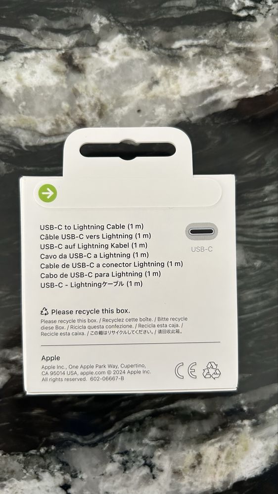 Nowy Kabel Apple USB-C – Lightning 1m