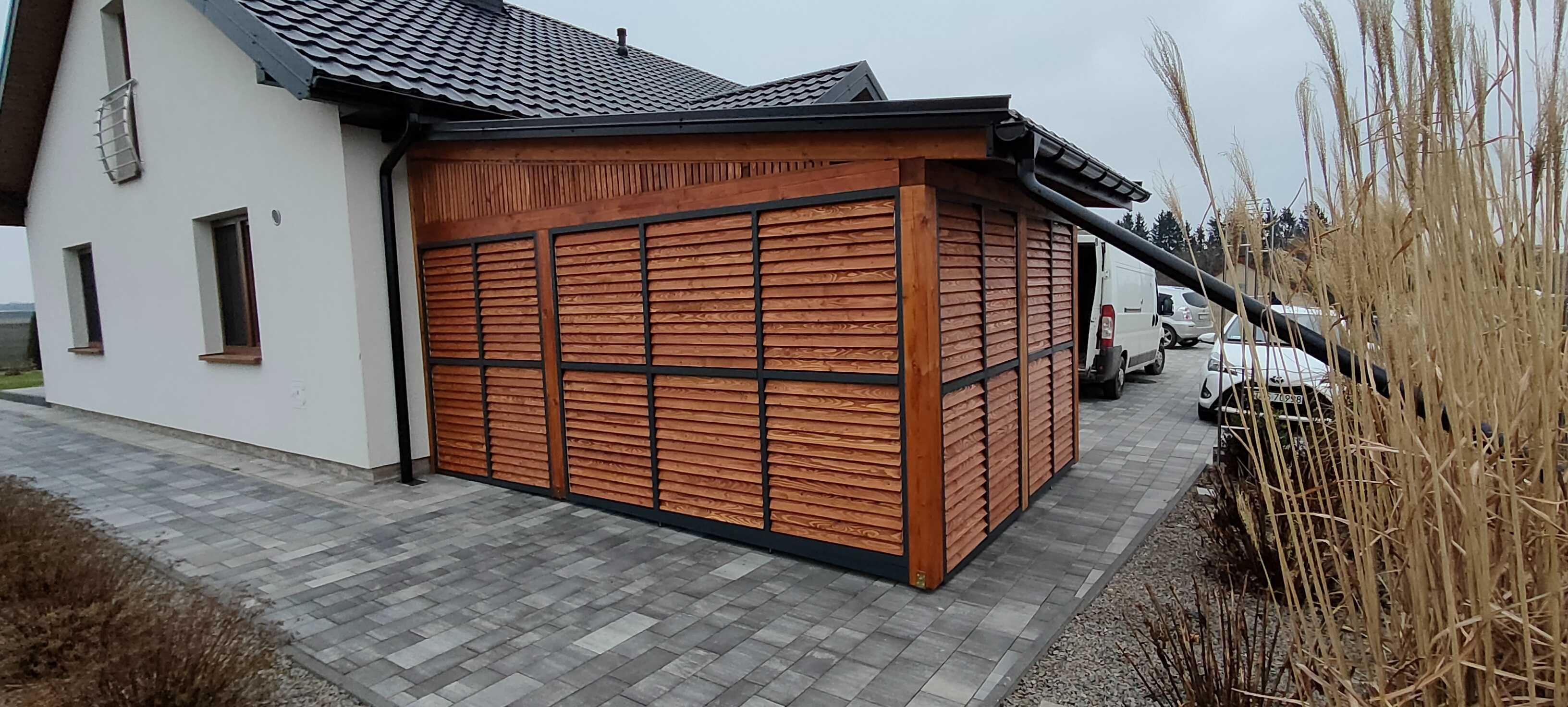 Ruchome Deseczki Żaluzje Drewniane Zabudowa Tarasu