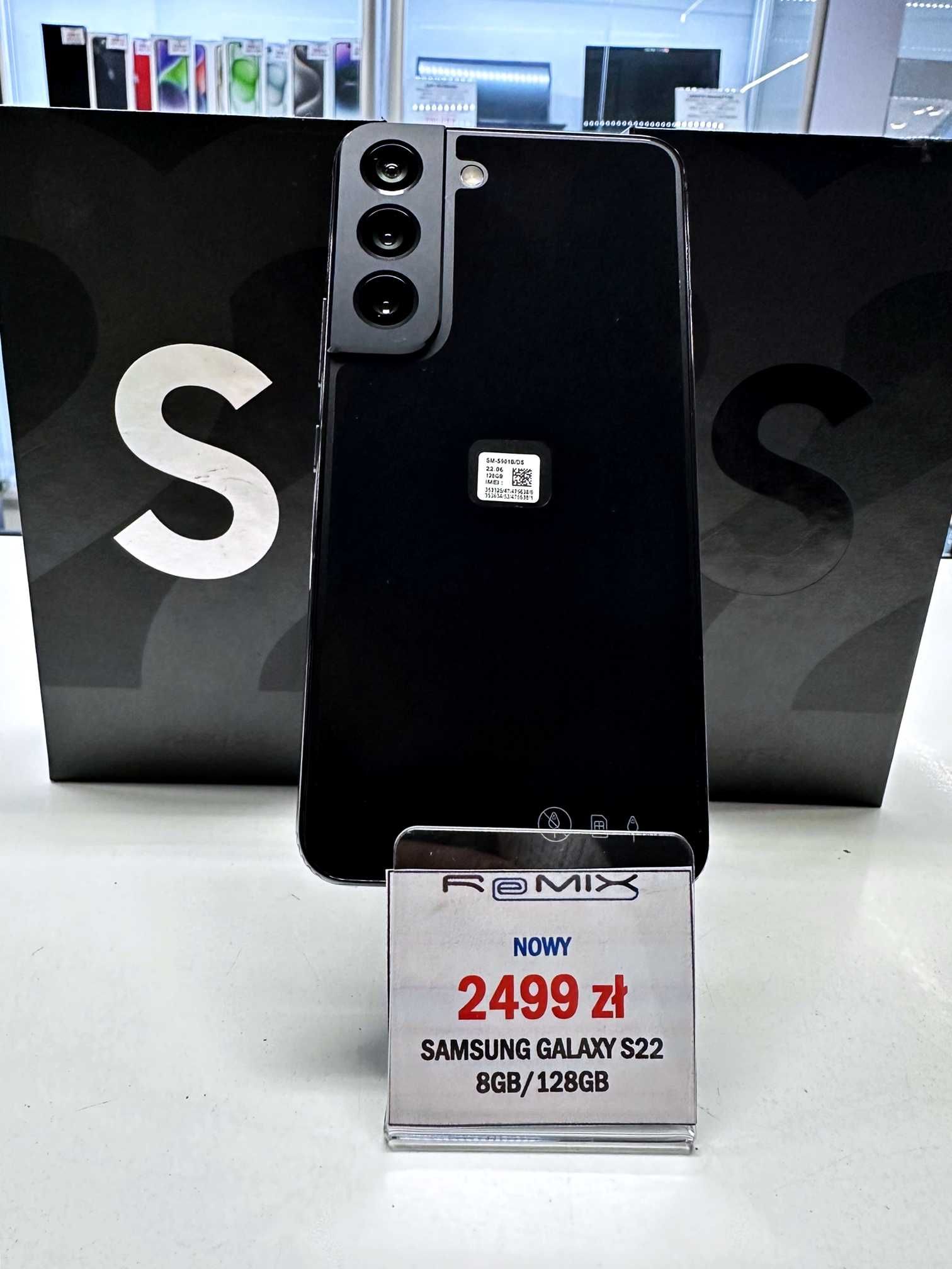 NOWY Telefon Smartfon Samsung Galaxy S22 8GB/128GB 2 lata gwarancji!