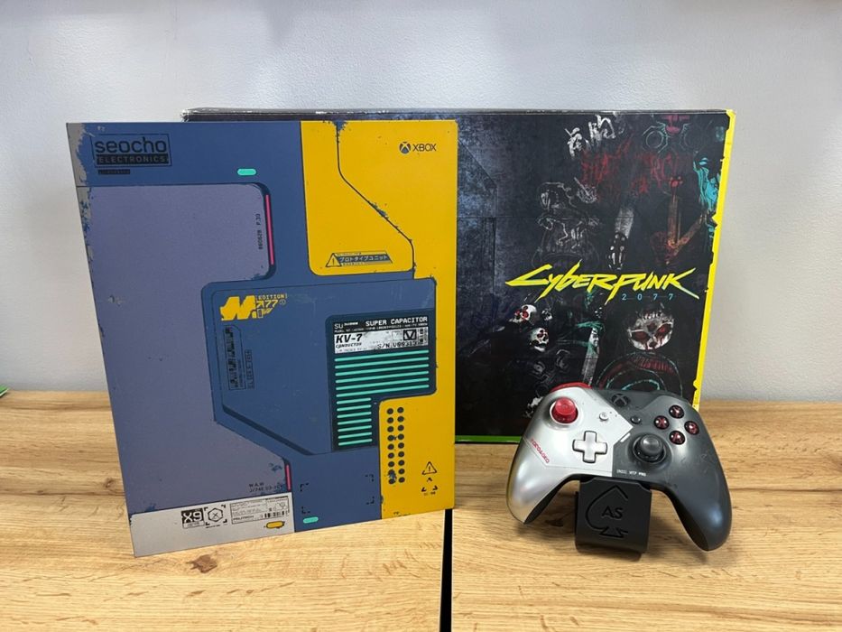 Konsola Microsoft Xbox One X Z Padem Cyberpunk 2077 Edition