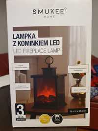 Lampka. Kominkiem led