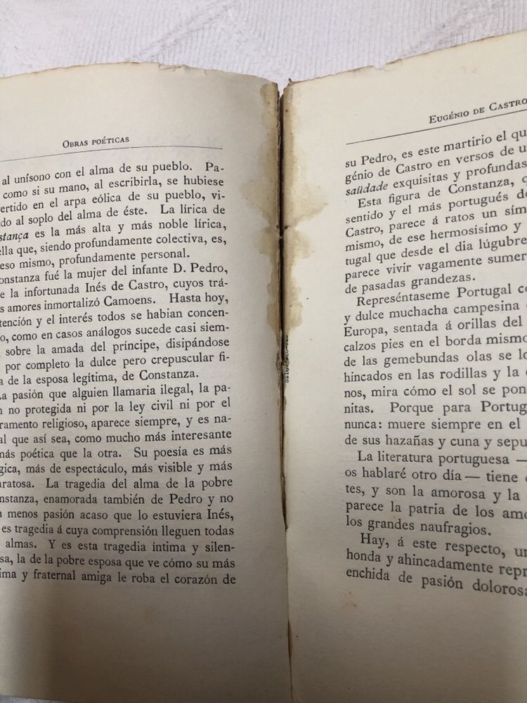 1929 Obras Poeticas Eugenio de Castro Volume V (portes gratuitos)