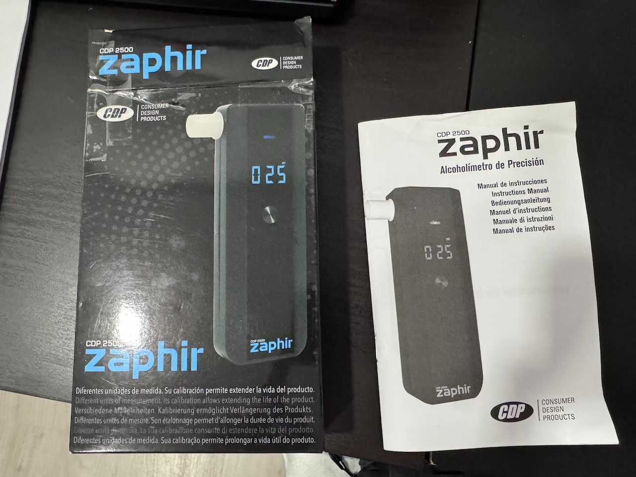 O Zaphir CDP 2500 bafômetro pessoal moderno
