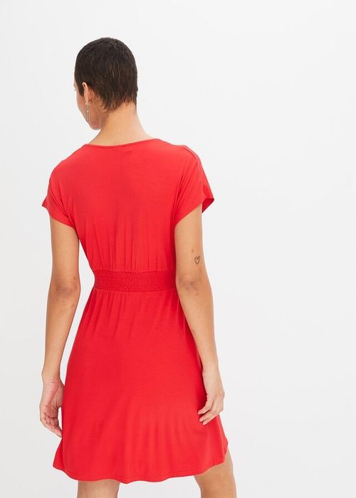 B.P.C czerwona sukienka z koronką r.44/46