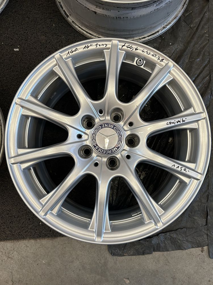 160 Felgi Aluminiowe MERCEDES R 16 5x112 otwór 66,6 czujniki