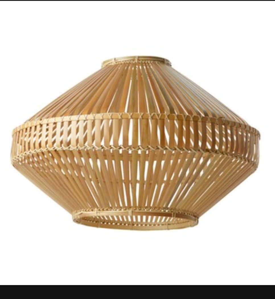 Ikea klosz lampa Jassa abażur bambus