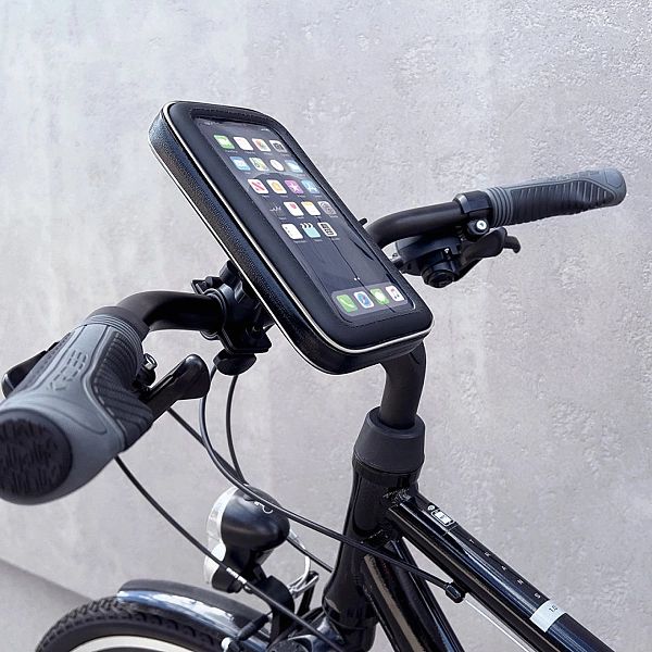 Wozinsky uchwyt na telefon do roweru, motocykla, hulajnogi czarny (WBH