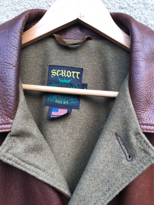 SCHOTT 569 Car Coat Jacket Made in USA шкіряна куртка cockpit avirex