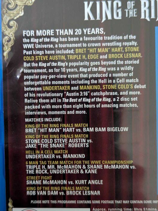 Фірмовий Blu-Ray "The Best of King of the Ring" (WWE)