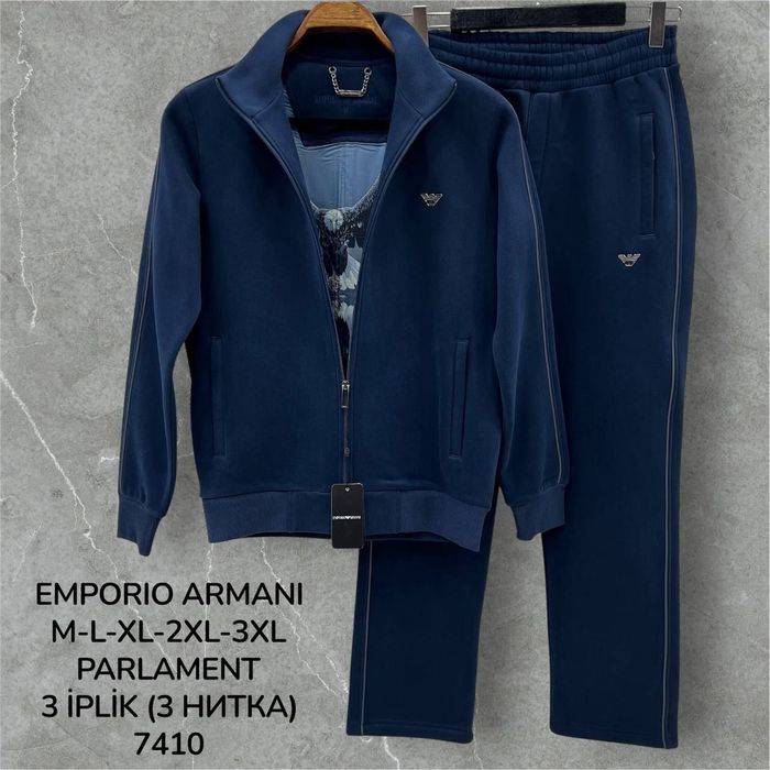 Armani утеплений спортивний костюм чоловічий