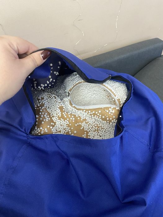 Крісло мішок синього кольору