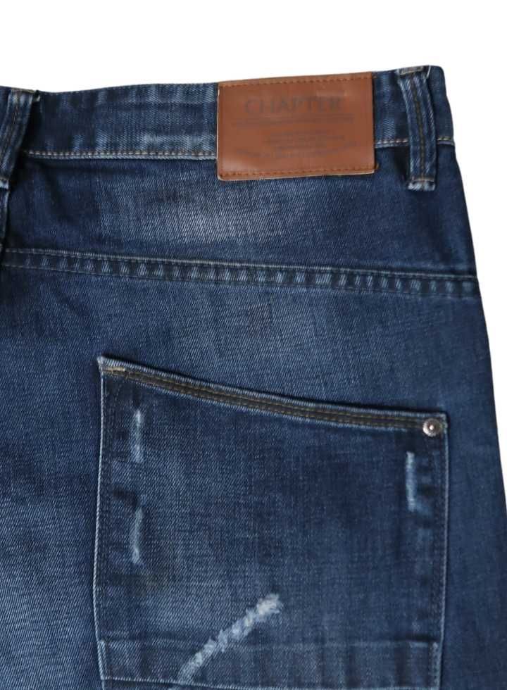 Chapter jeansy męskie długie spodnie Rozmiar 34/32 L premium granatowe