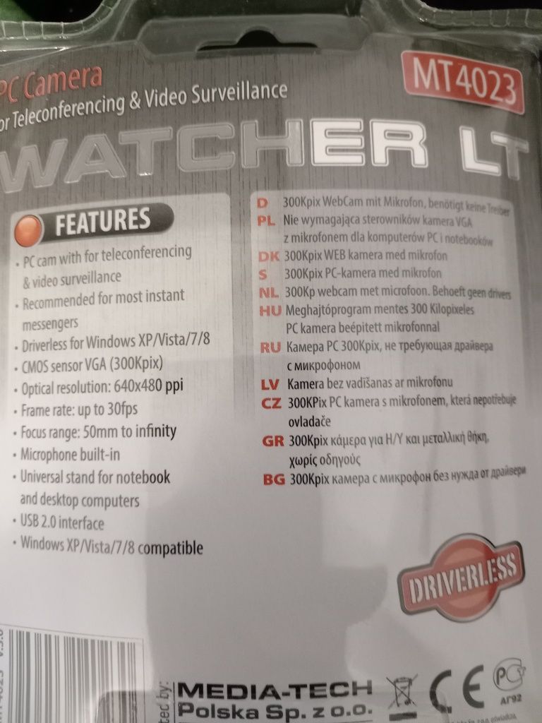 Kamera do komputera USB. Kamera VGA z mikrofonem dla komputerów PC.