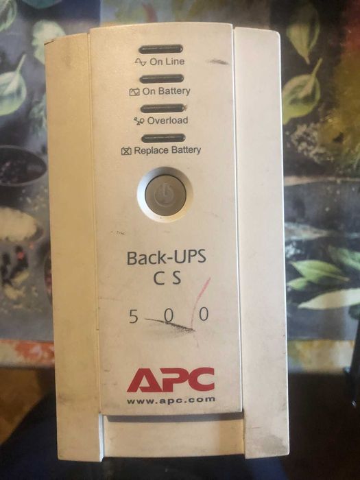 ДБЖ резервний APC Back-UPS CS 500VA, 300W (BK500-RS)