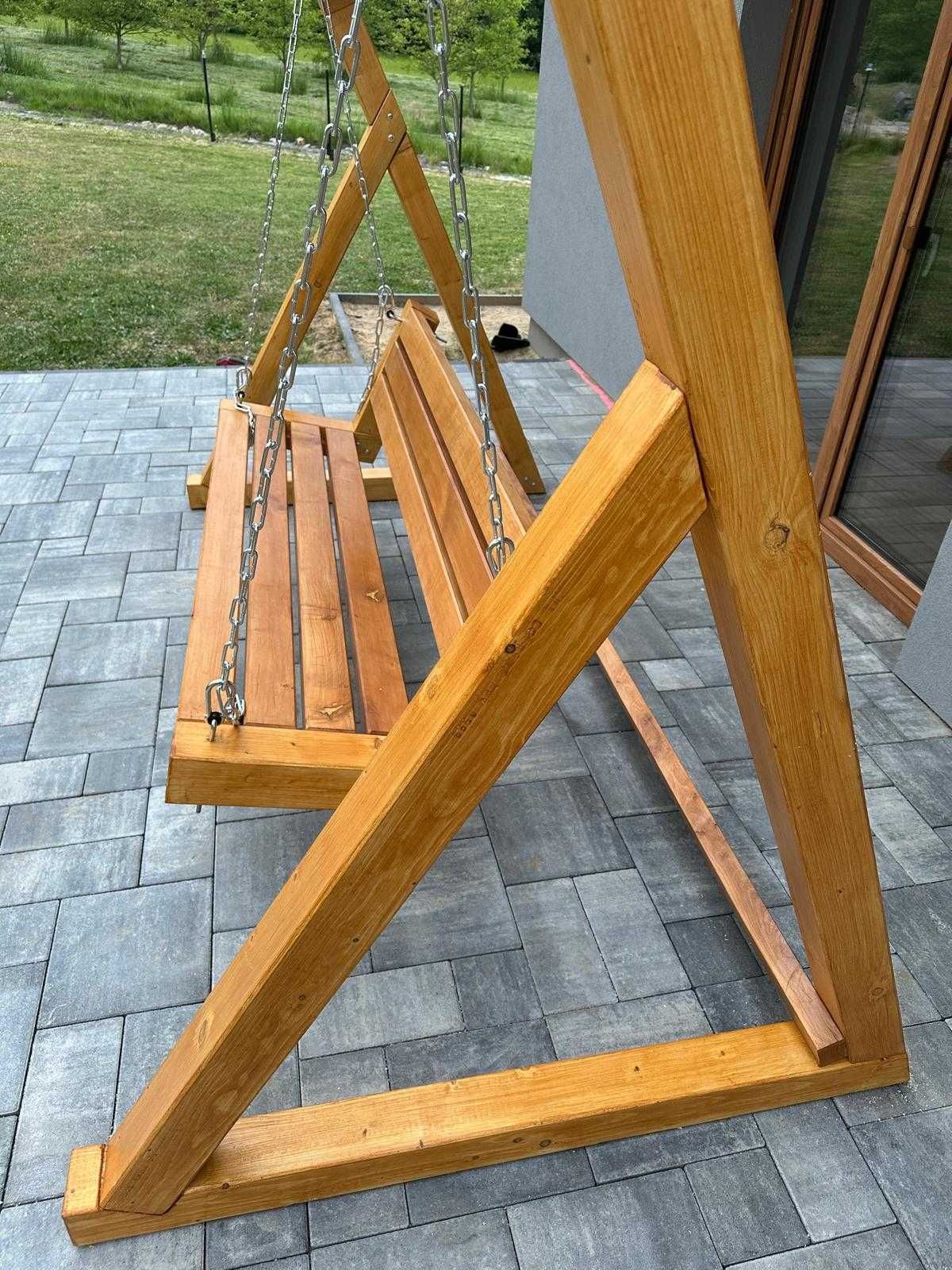 Huśtawka Ogrodowa drewniana SOLIDNA 10X10 Meble Ogrodowe