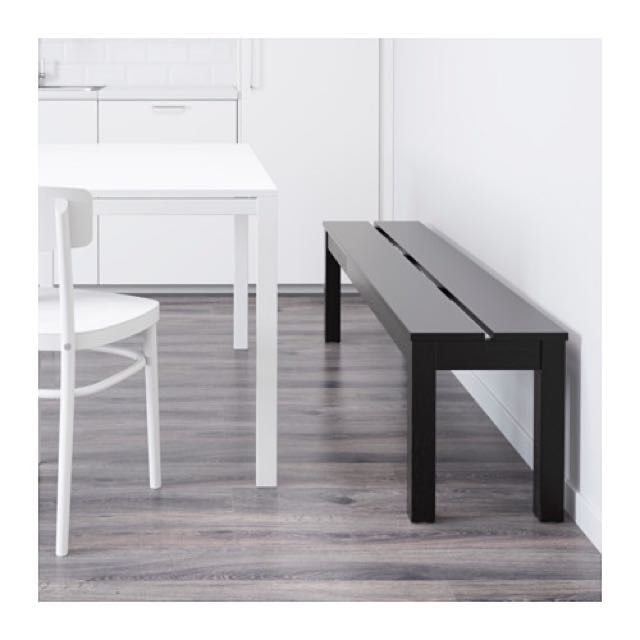 Lawka ikea czarna 158/36/45 stan bardzo dobry