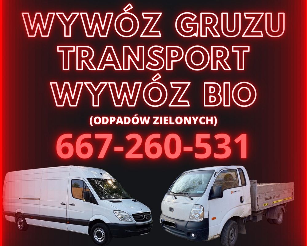 Wywoz Gruzu, ziemi -Transport- Wywoz zielone BIO -24/7 - załadunek