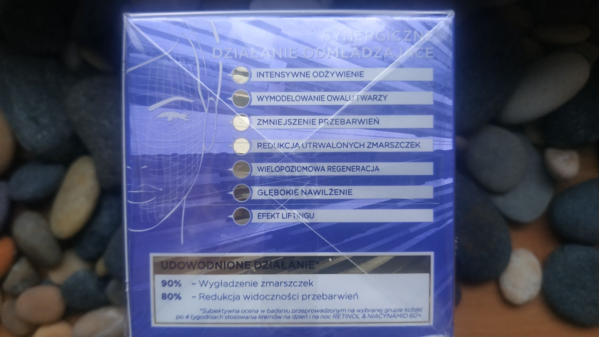 Ultrabogaty krem modelujący owal twarzy 60+