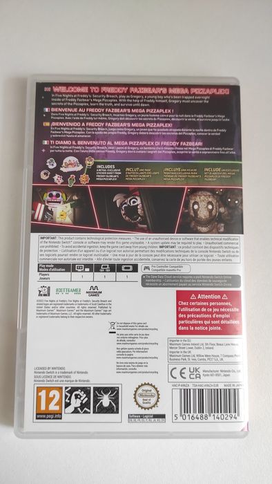 Jogos Nintendo Switch Five Nights at Freddy's Security Breach