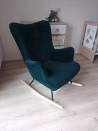 Fotel bujany zielony jak nowy