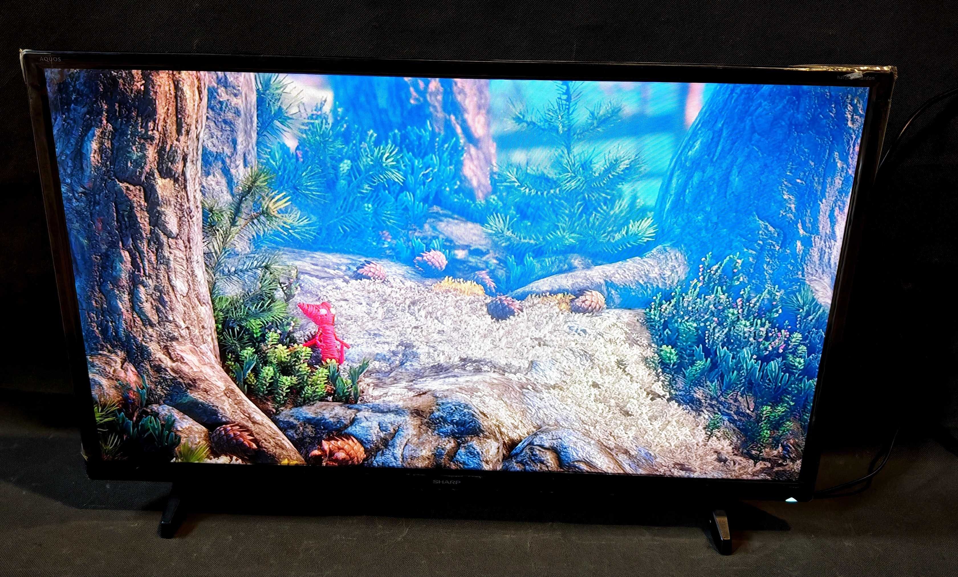 Telewizor Sharp Aquos LED 32 Harman-Kardon DVBT-T2 NOWY Folia Pilot