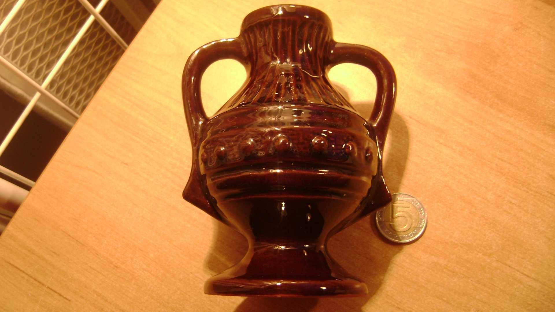 Starocie z PRL Stare naczynia ceramiczne Wazonik 12 cm wysokości TANIO