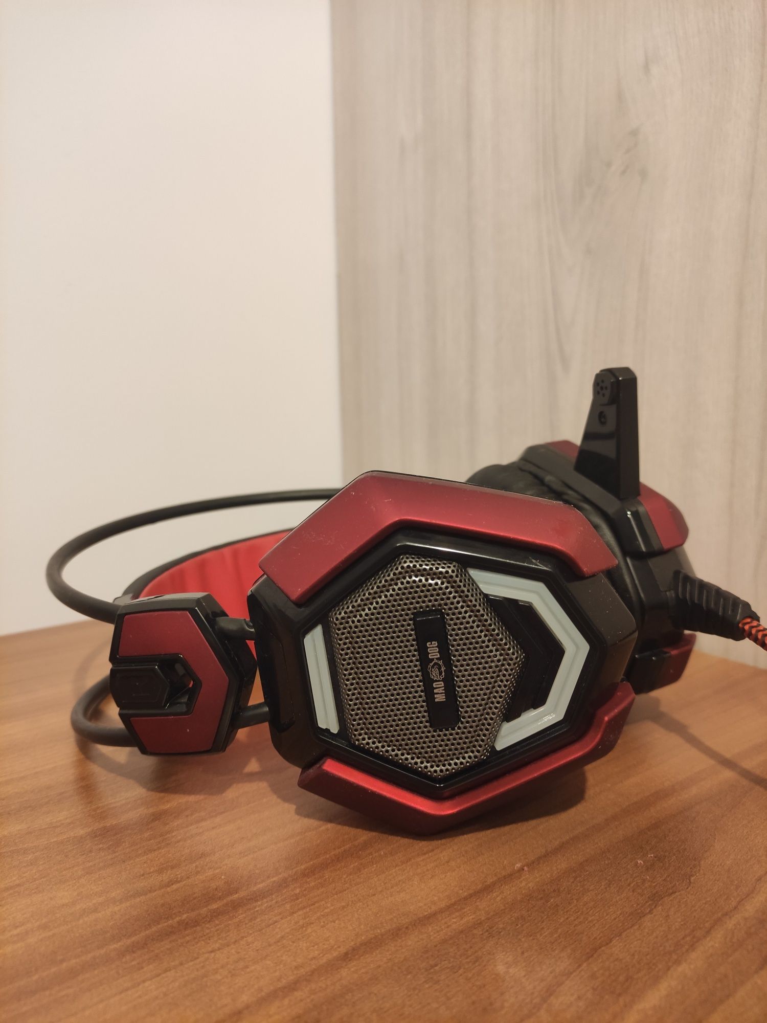 Słuchawki MAD DOG GH001 gamingowe LED