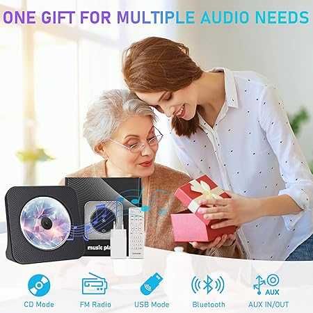 Biurkowy odtwarzacz CD z Bluetooth 5.0