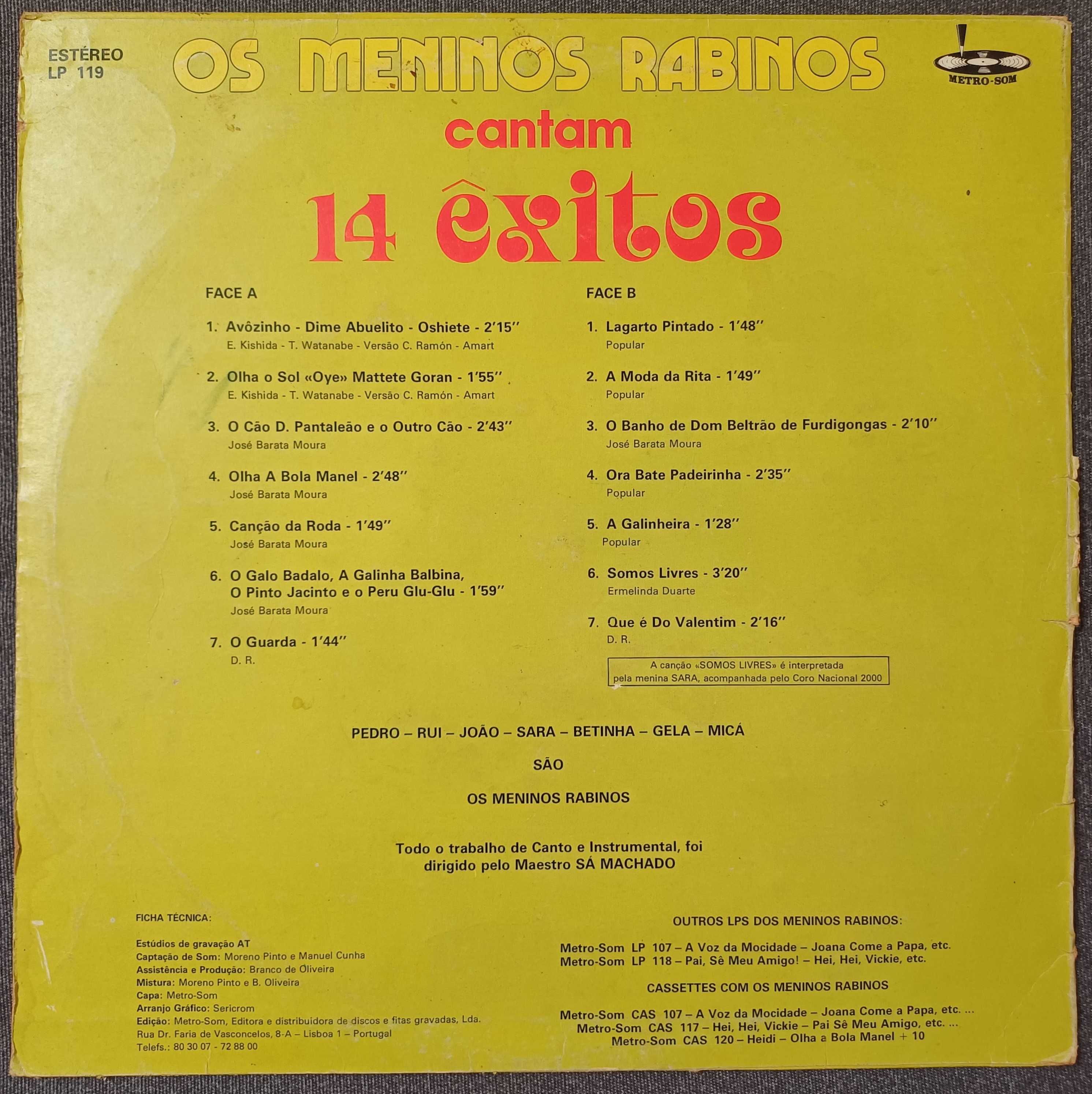 Os Meninos Rabinos LP Vinil
