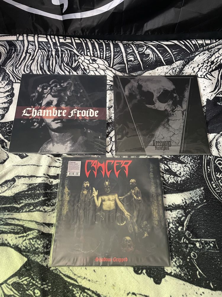 Discos Vinyl Black e Death Metal