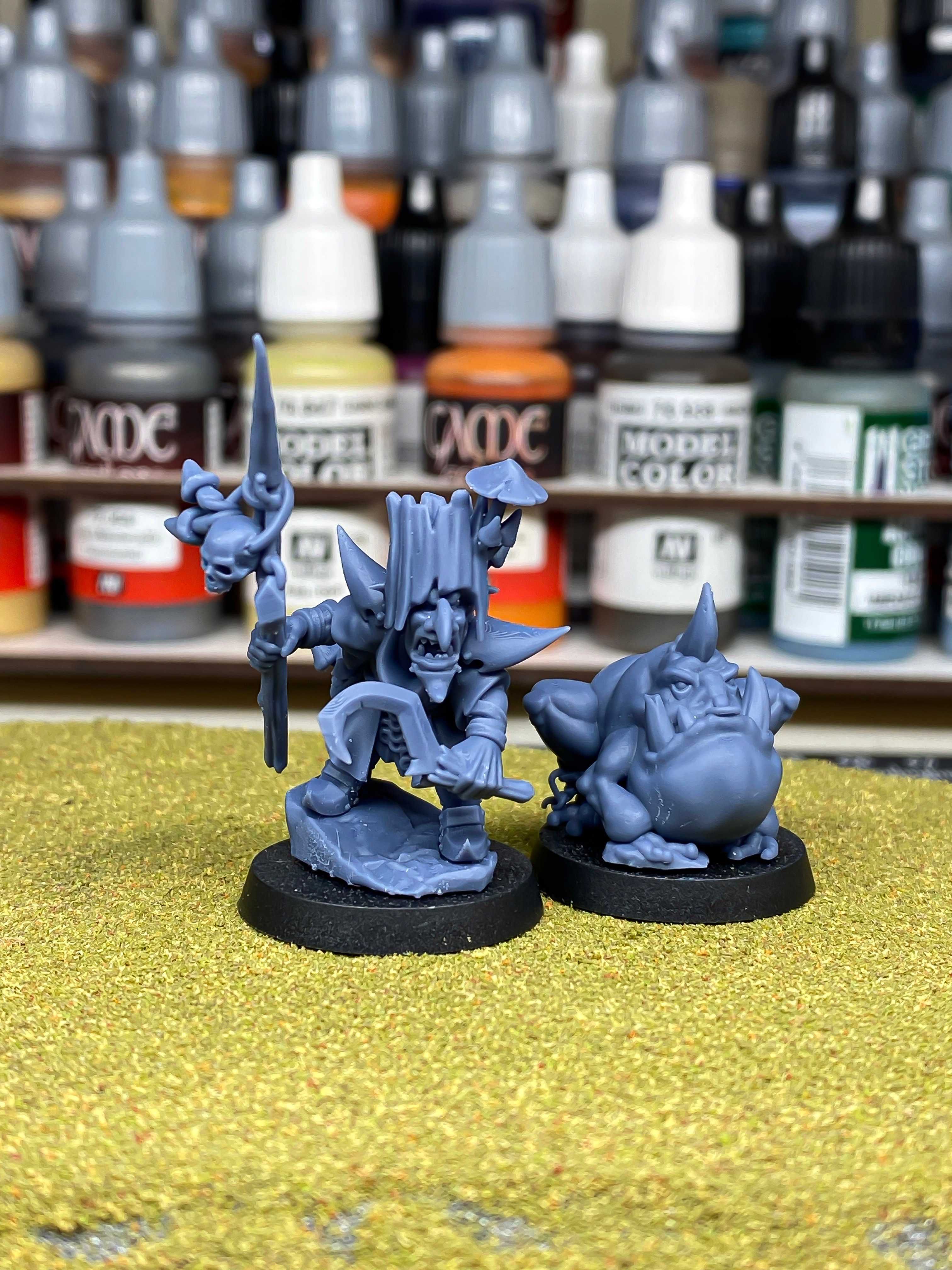 Grubnax and Croaculus - ToW WFB AoS - Highlands Miniatures x1 komplet