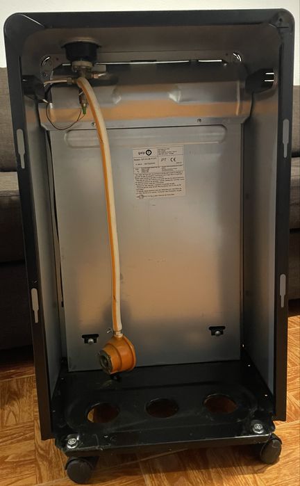 Aquecedor a gás galp chama azul vidro 3800W PRETO