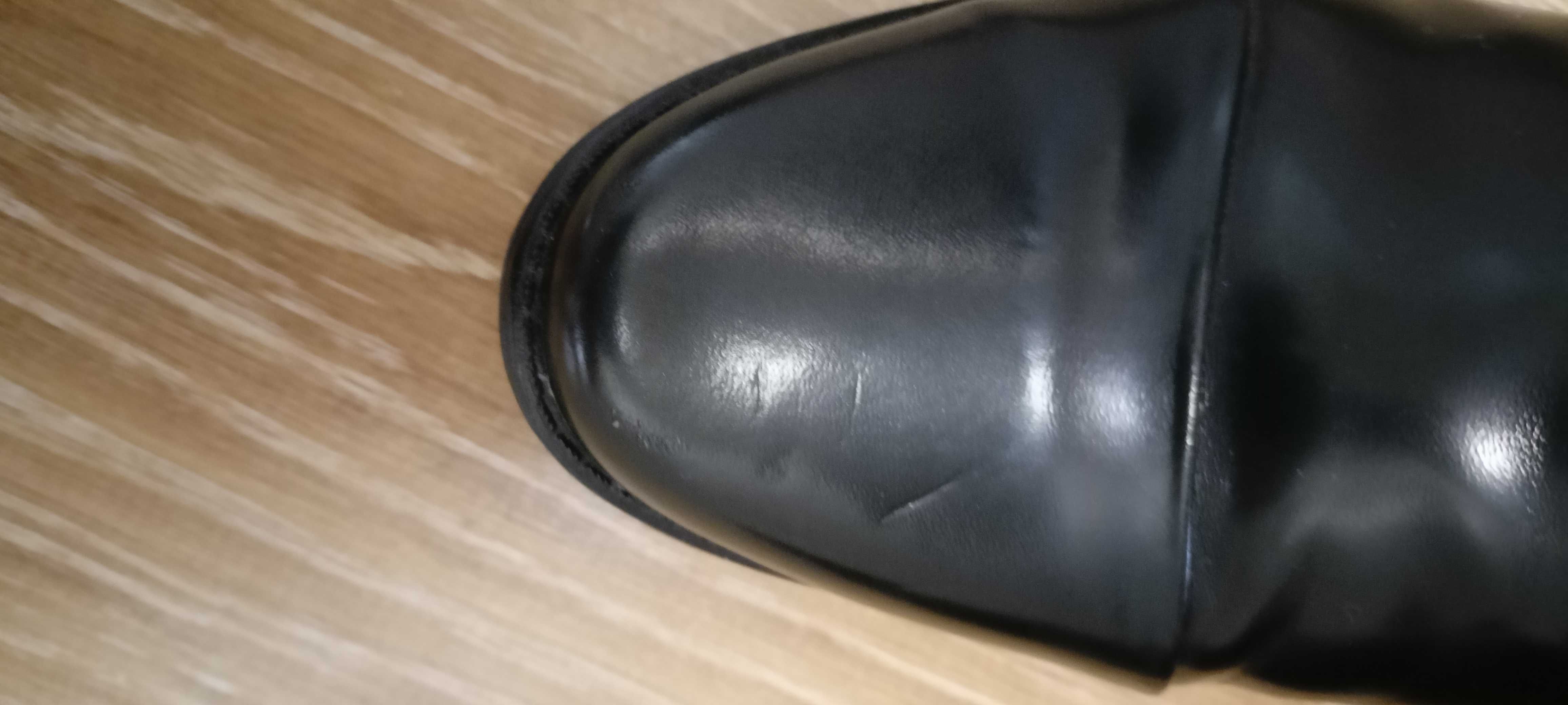 Buty chłopięce czarne eleganckie, komunia, rozmiar 35