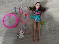 Lalka Barbie gimnastyczką z akcesoriami