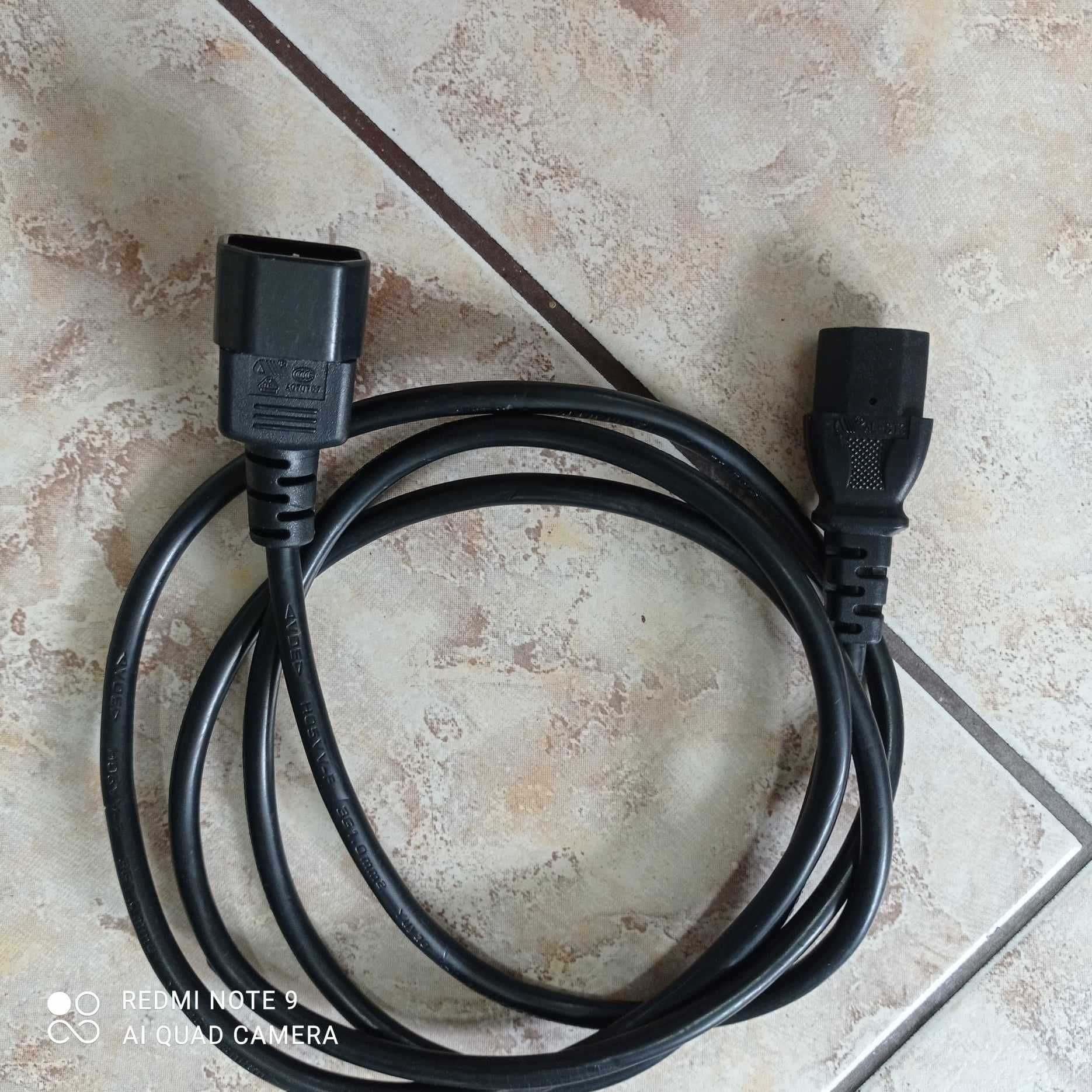 kable IEC różne do komputera, drukarki i inne