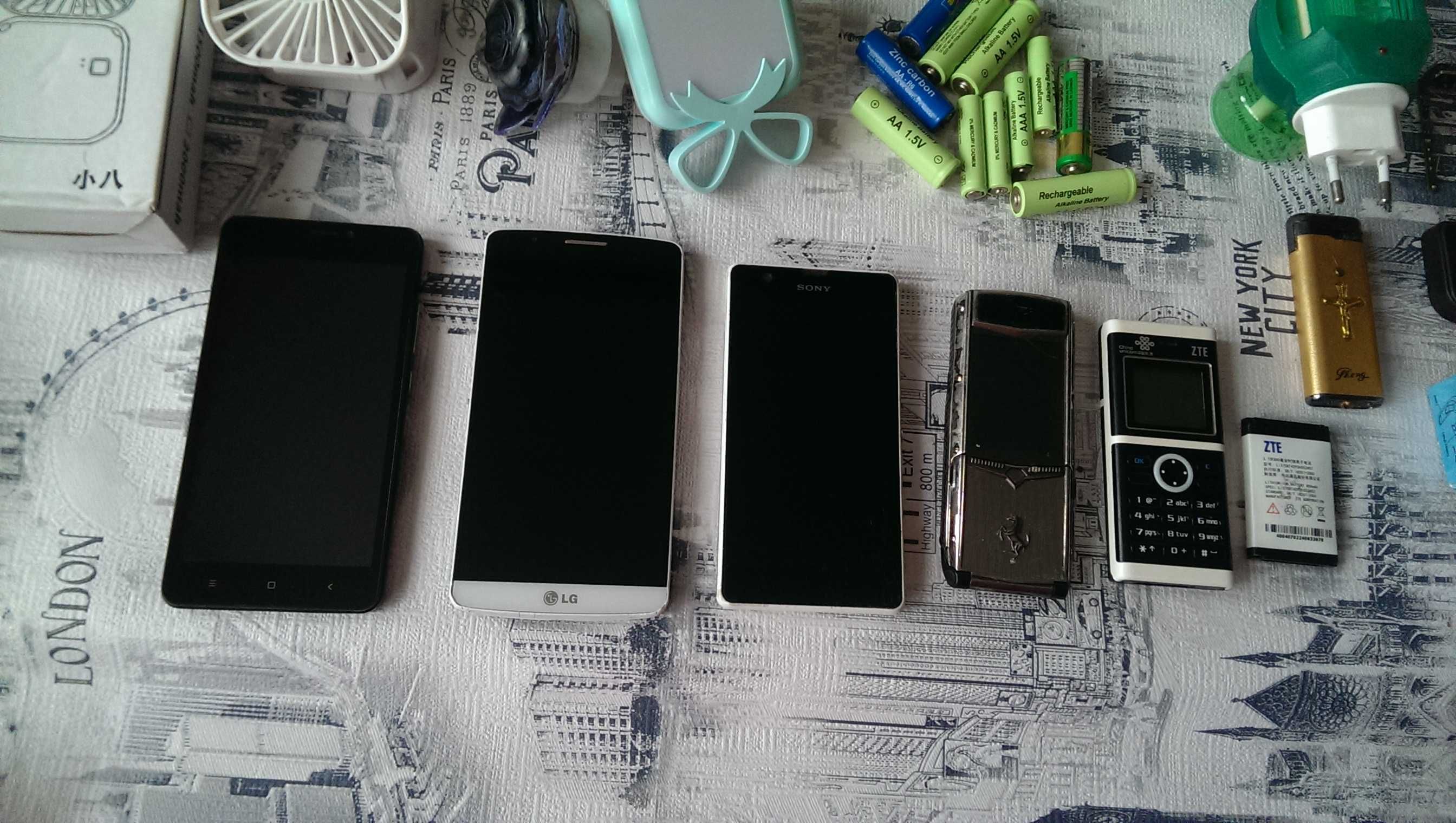 Лот рабочих смартфонов и прочей електроники-VERTU, Bravis a503, Sony