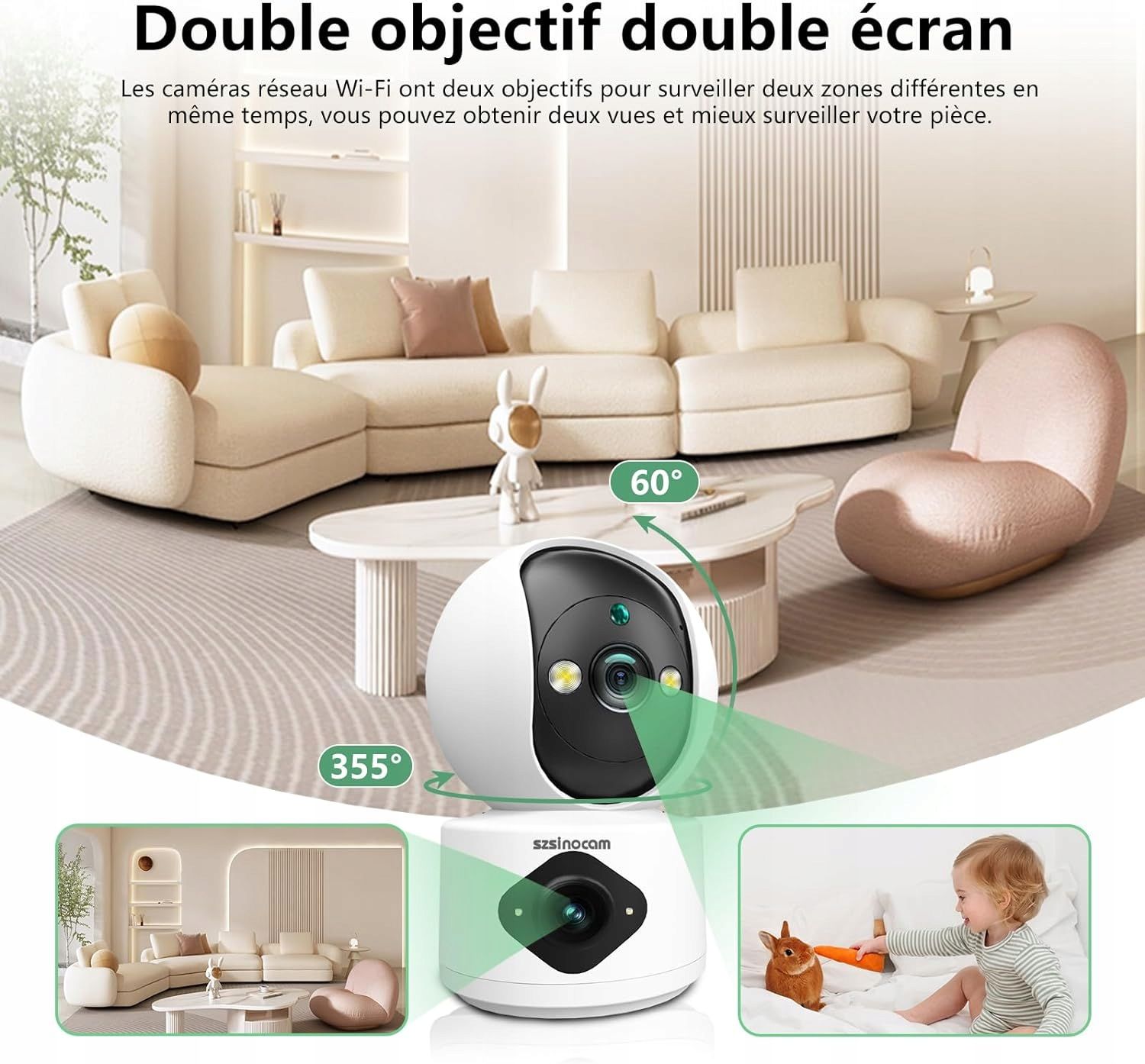 Kamera Ip Szsinocam Hr06 2X Obiektyw Wifi