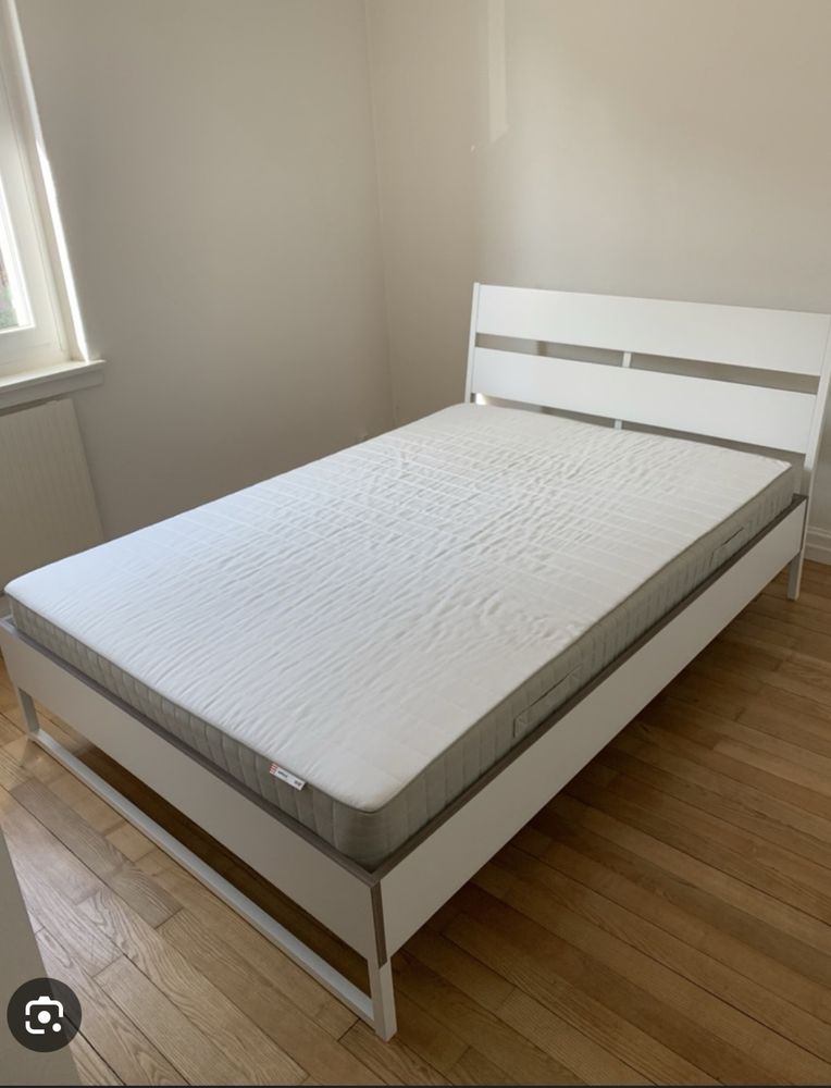 Cama ikea trysil e estrado de madeira 140x200