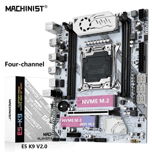 Machinist K9 X99 2011 E5-2670v3 12ядерный 16GB DDR4(2по 8)