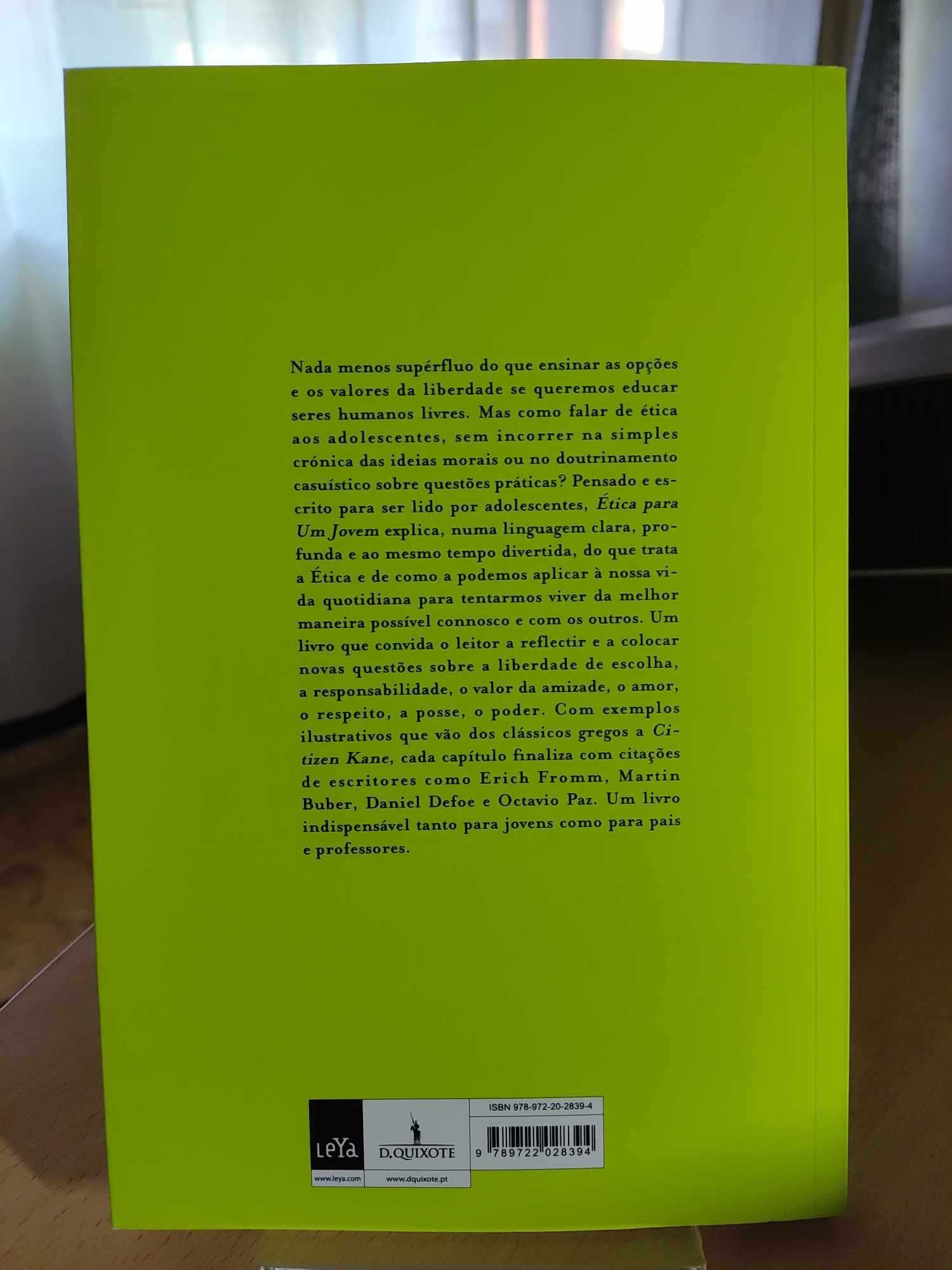 Livro “Ética para um jovem”