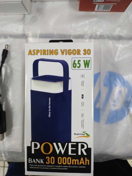 Батарея універсальна (павербанк) Aspiring Vigor 30 30000mAh (VG65PD)