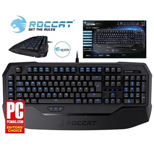 Teclado Mecânico Roccat Ryos MK Pro PT Cherry MX Brown