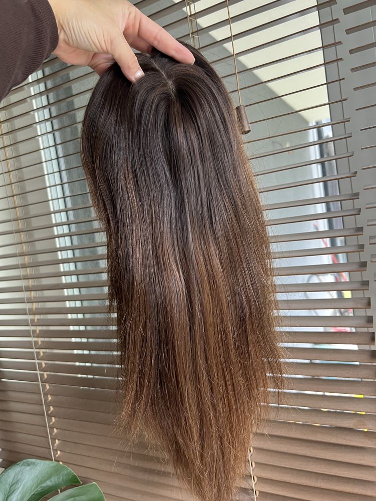 Topper Hairlux w swietnym stanie ombre 45cm wlos naturalny europejski