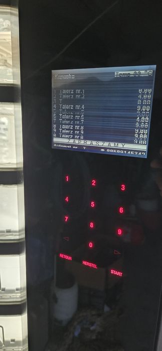 Automat talerzowy vendingowy spangler