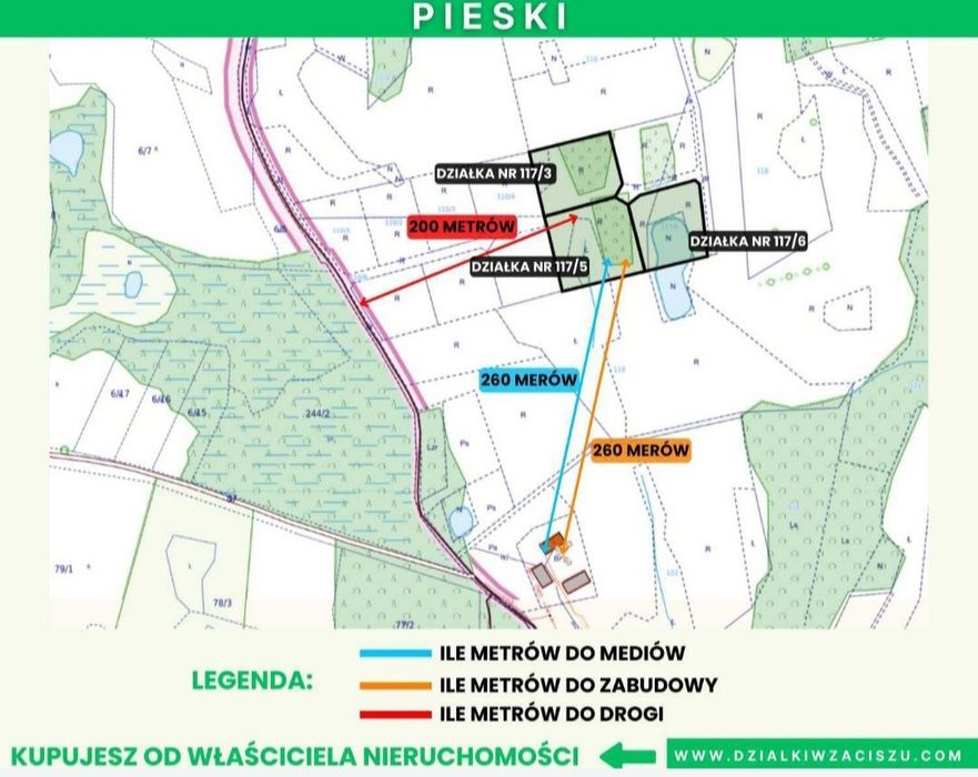 Oczko wodne, działka z własnym stawem, w otulinie lasu, od Właściciela